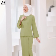 ZOE ARISSA BAJU KURUNG SULAM LACE Baju Raya Haji 2024 KURUNG KEDAH BARU PLAIN CITRA floral embroider