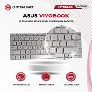 Asus Vivobook 13 s330 s330f s330fa s330fl s330fn Silver Backlite Keyboard