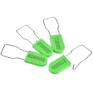 100pcs Plastic Wire Padlock Seal Prevent Losing and Replace Tag Anti-Tamper Metal Wire Lock Lable Ta