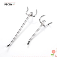 PEONYSG Display Hooks, Silver Pegboard Hooks, Retail Shop Peg