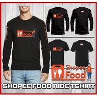 SHOPEE FOOD MOTORSPORT RIDE DELIVERY TSHIRT | DELIVERY LONGSLEEVE/ QUICKDRY | FOOD DELIVERY