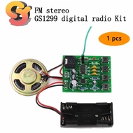 [Ready Stock Supply] 1pcs (Parts) FM Stereo GS1299 Digital Radio Kit Automatic Station Search Frequency Electronic Teaching Production Digital Radio