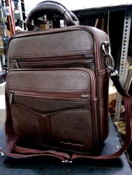 Tas selempang pria kulit asli TKC-26 kickers - TAS KICKERS Cokelat - Tas Kulit Kickers