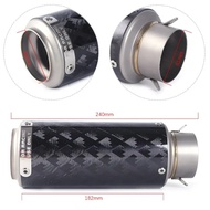 61mm Universal Motorcycle Sticker Carbon fiber Exhaust Muffle Escape Pipe S 1000 RR 1400GTR GPZ900R 