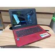 laptop asus x441n intel celeron n3350 gb ram 500gb hdd 14inch uk normal tinggal pakai warna merah