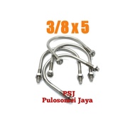 SUS 304 U-Bolt Stainless Steel U-Bolt 3/s 8 x 5