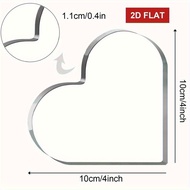 2D Heart Shaped Acrylic Sign Teacher Appreciation Gift for Women Men 4x4 Funny Heart Decor Thank You