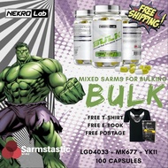 SARMS BULK Nekro Lab [LGD4033 + MK677 + YK11] 100 Capsules 3in1 Mixed Sarms For Bulking,Mass Gainer,