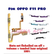 TOMBOL Oppo F11 pro Set Button Original + Flexible On Off Volume External power Button one set oppo 