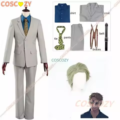 Anime Jujutsu Kaisen Nanami Kento Cosplay Costume Wig Shirt Coat Pants Halloween Christmas Carnival 