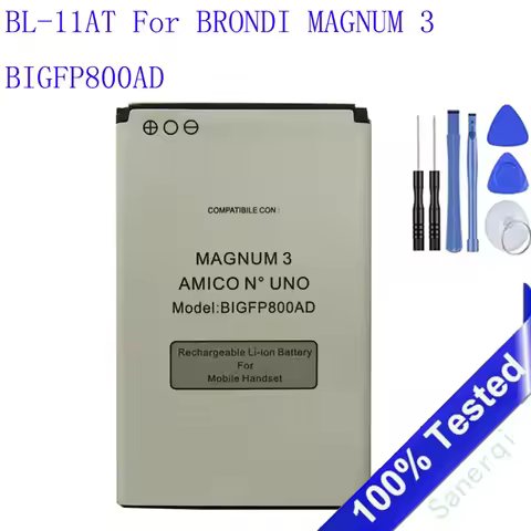 BL-11AT battery For BRONDI MAGNUM 3 BIGFP800AD 800mAh New production date Long Standby Time Bateria 