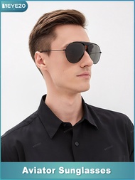 Fashion Oversized Aviator Sunglasses For Women Men,Designer Style Stylish Metal Frame Eyewear Shades