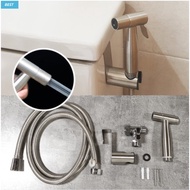 [Zrid] Handheld Bidet Sprayer for Toilet-Adjustable Water Pressure Control with Bidet Hose  Stainless Steel Brushed Nickel  Bidet Toilet Sprayer