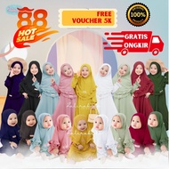 Baju Gamis Anak Lula Series ORIGINAL Zalira Kids | Gamis Anak Perempuan terlaris Usia Newborn sampai 11 tahun