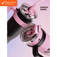 1250ml Large Capacity Thermos Tumbler Mug with Handle & Straw – Double Drinking Lid, Insulated Trave