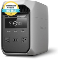 Delta 3 Classic Power Station, 1024Wh LiFePO4, 1800W AC/100W USB-C, fast charge for home, camping
