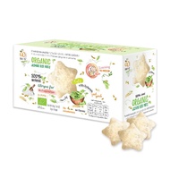 Wel-B Organic Rice Puffs with Spinach 56g (ข้าวหอมมะลิออร์แกนิค กรอบผสมผักโขม ตราเวลบี 56 กรัม