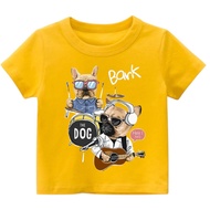 Set quần áo trẻ em 2-8 tuổi (9-24kg) in hình chú cún dễ thương áo cotton cún BANK kèm quần jean DT5 