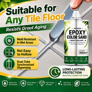 【24-hour delivery】tile gap filler 500ml colored sand epoxy grout waterproof sealant cement grouting 