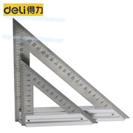Deli Stainless Steel Triangle Ruler 150/200mm Woodworking Right Angle Ruler DL4039 DL4040 DL303200