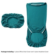 Ergonomic Office Chair Cover Set with Headrest Cover Water Repellent Managerial Chair Cover for Office Executive Chairs