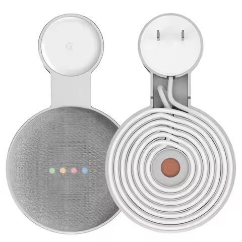 Outlet Wall Mount Holder For Google Home Mini (1st Gen) Google Nest Mini (2st Gen) Cord Management F