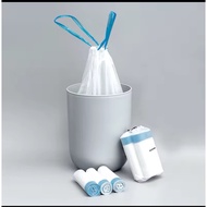 [ 1 Roll 15pcs ] SG Ready Stock Drawstring Garbage Trash Bag / Disposable Rubbish Plastic Bag 45 x 5