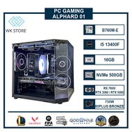 Alphard 01 PC Case | New I5 13400F, 16GB Ram, VGA RX 7600/ RTX 3060/ 5060 (36T warranty)