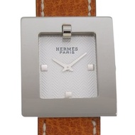 【日本直送】愛馬仕 HERMES Beltwatch 手錶 BE1.210 不鏽鋼 x 皮革 石英 數位顯示 圓形錶盤 женские【二手】
