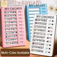KANGNAI My Chores Checklist, Detachable Plastic Daily Planner Memo, Self-discipline Reusable My Chor