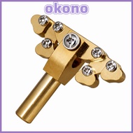 OKONO Fret Press Tool, Brass Brass Color Guitar Presser, Durable Fret Press Caul For Fret Leveling