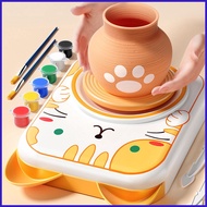 Mini Pottery Wheel Kit Kids Clay Sculpting Kit With 2 Speed Adjustment Kids Clay Sculpting Kit Pottery Kit coelmy coelmy