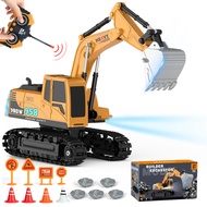 Kids-Play Excavators Construction Toys for Boys-6-9 - 1/22 Engineering Digger Truck with 6 Activity 