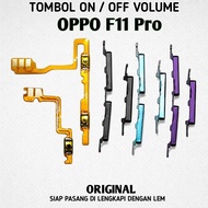 TOMBOL Flexible On Off Volume Oppo F11 Pro Original Power Button Side Button Inside and Out Fullset 