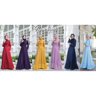 Jubah Nusaibah/Dress Labuh Plain/Dress Muslimah/Jubah Muslimah Moden