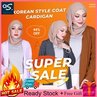 Cardigan Women Korean Style Coat M-XL Cardigan Labuh Muslimah Size M-XXL Cardigan Kardigan Cotton Long Sleeve