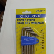 7PCS 5 POINT STAR KEY WRENCH KT-5P-7