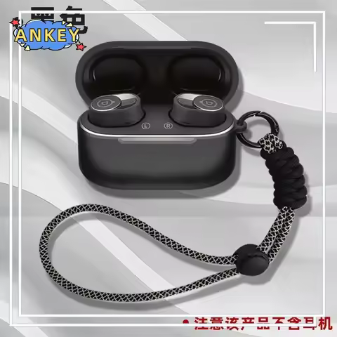 Case for Devialet Gemini II Protective Earphone Cover Nylon Lanyard Anti-fall Soft Silicone Wireless