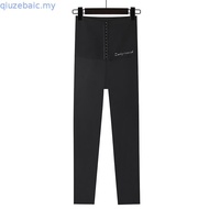 【Agilemind】Invisible High Waist Elastic 9-point Pant Three Breasted Sports Corset Barbie Leggings Bu