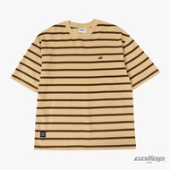 GALLOP : เสื้อยืด Oversize Striped Camping T-Shirt ผู้ชาย รุ่น GT9172 สี Khaki - กากี / ราคาปกติ 159
