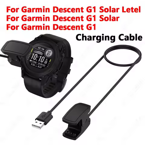 1M Replacement USB Charging Cable for Garmin Descent G1/G1 Solar/Solar Letel Smart watch Charging Cl