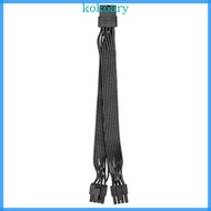 KOK Computer 8Pin Connection Cable Graphics Card 8Pins Line Graphics Card 8pin to Two 6+2 Splitter W