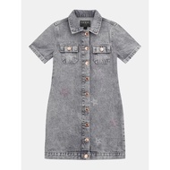 Guess Kids Junior Girl - Grey RGD DNM Dress With Star