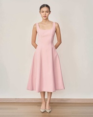 ORCHIDA - Square Neck Dress (Ship Within 2–3 Days)