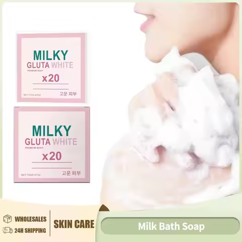 Milk Bath Soap Deep Cleansing Skin Brightening Exfoliating Oil Control Smoothing Fresh Reduce Dark S