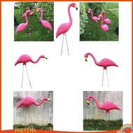 [PrettyiaSG] Emulation Flamingo Figure Decor for Garden Pink Flamingo Animal Statue