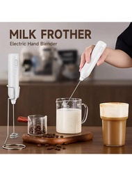 1pc Portable Rechargeable Handheld Electric Frother, Milk Frother, Handheld Electric Whisk, Coffee F