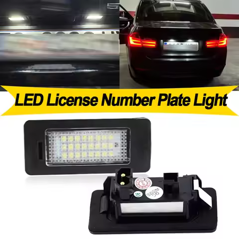 2PCS For BMW 3 Series E90 E91 E92 E93 F30 F35 F80 F31 F34 LED License Plate Light Number Plate Lamp 