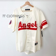 MLB Baseball Jersey LA Angels OHTANI #17 ANGELS - OFF WHITE Shirt Men Jacket Baju Plus Size Tops