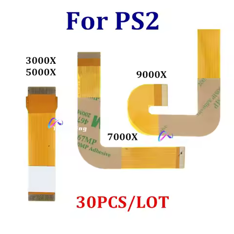 30PCS Ribbon Cable Laser Lens Replacement For PS2 Slim Flexible Flat Cable Connection SCPH 30000 500
